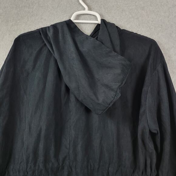 LuLaRoe Black LS Zip Up Hooded Lightweight Jackie Jacket Women's Plus 2XL Pocket - Picture 8 of 13